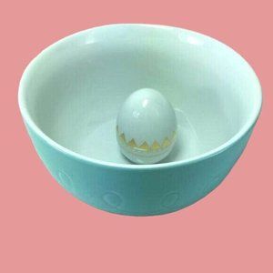 Easter Serving Centerpiece Bowl With Ceramic Egg Inside by Target Threshold New